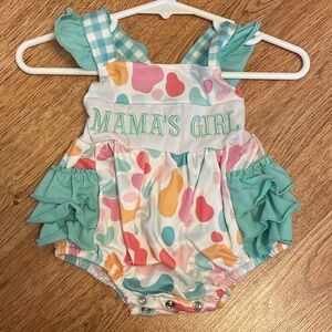 Colorful Baby Romper with Ruffles
